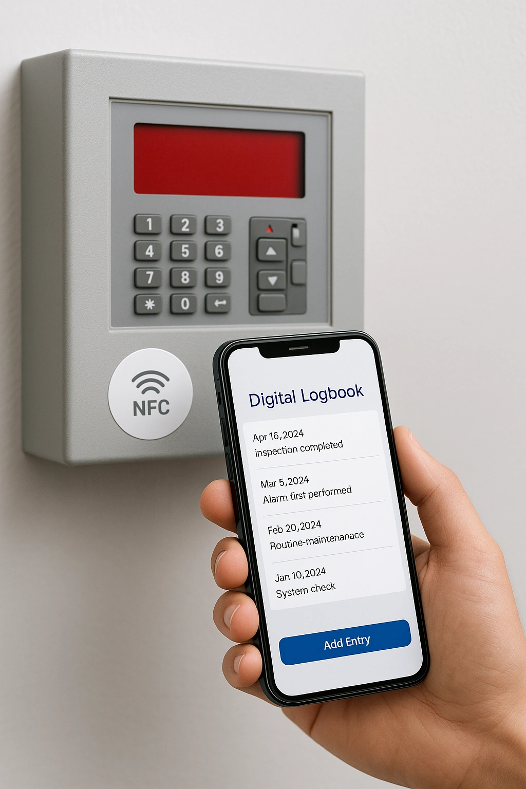 Scan NFC tag for logbook