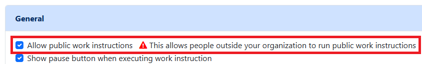 Allow public SOPs