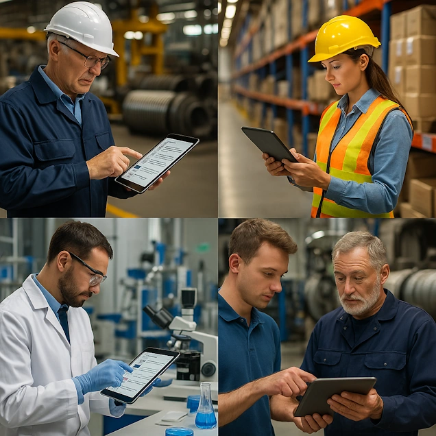 Teams using digital SOPs across multiple industries