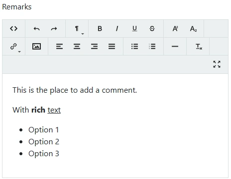 Text area